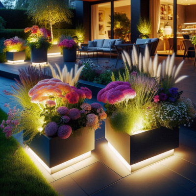 Lighted Planters